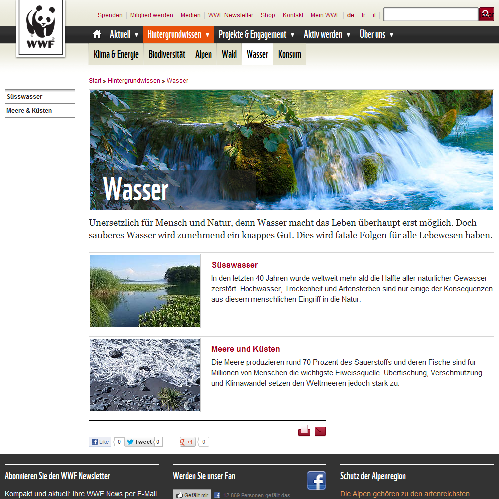 Wasser - WWF Schweiz